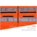 Men's Construction High Visibility 3M Scotchlite Reflective Safety Vest With Pockets Hi Vis Road Work Waistcoat